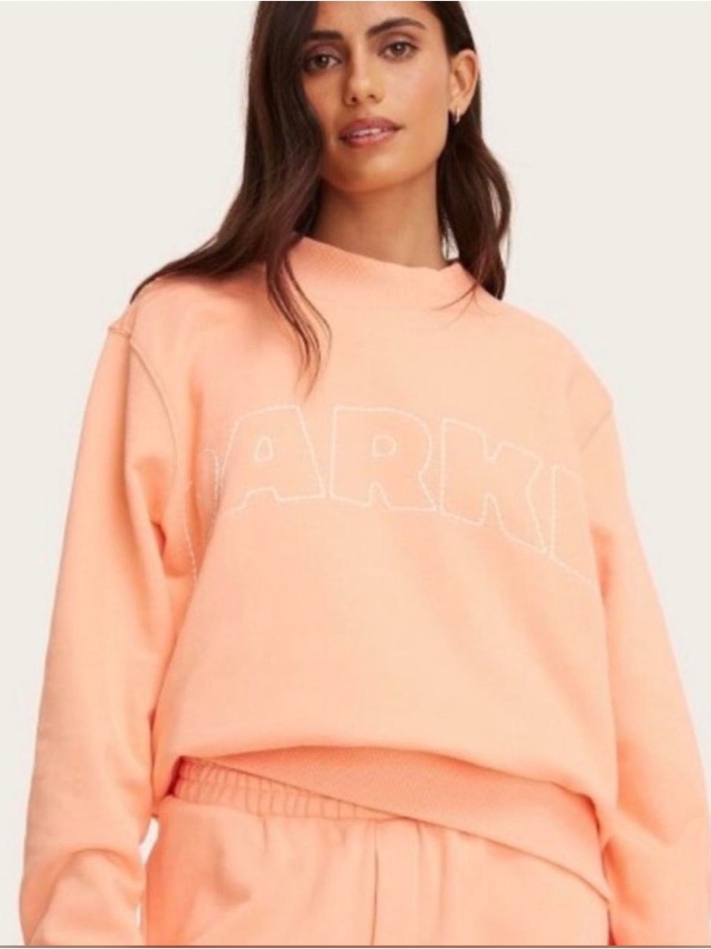 PARKExTARGET Peach mock neck Sweatshirt XXS-XS
